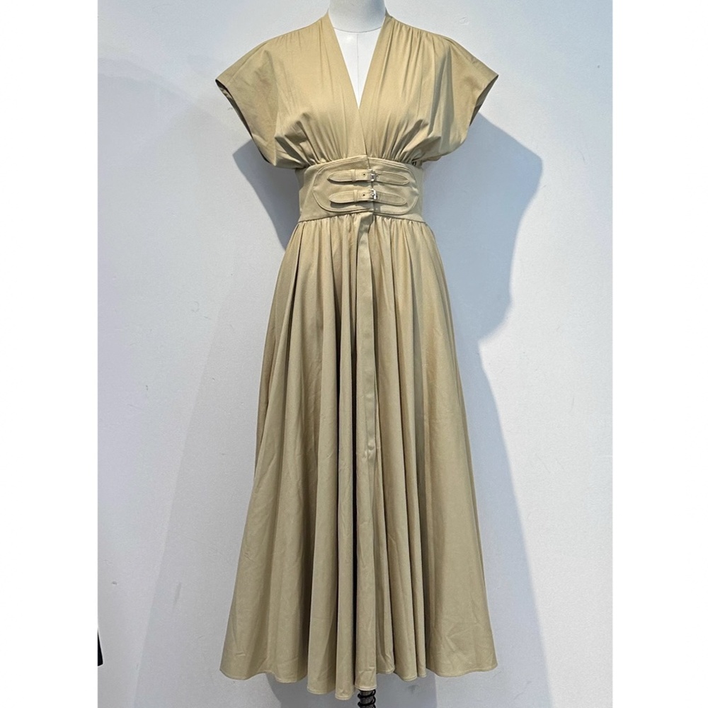 Alexis Bardello Midi Dress - Khaki - Picture 6 of 10